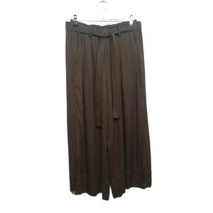 Three Dots Belted Wide Leg Palazzo Pants Size S